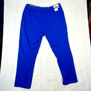 Genuine Dickies Women's High Waisted Pull-On Scrub Pants 2XL Royal Blue Antimicr